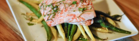 King Salmon with Heirloom Beans