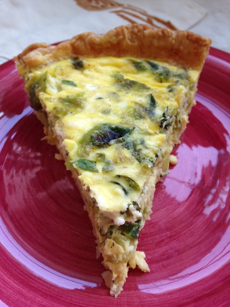 quiche, feta, brussel-sprouts, eggs, breakfast, thyme, white-wine, french, 